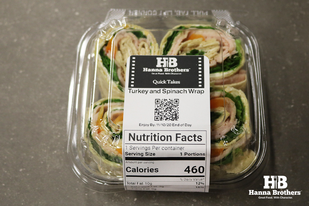 Turkey and Spinach Wrap Quick Takes by Hanna Brothers